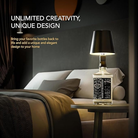 Wireless Bottle Lamp Shade